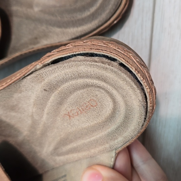 Aetrex Women Leather Loafer Mule Flats shoes sz 8.5 - Picture 8 of 13